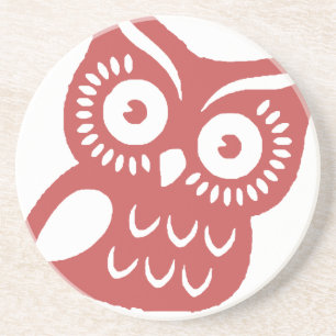 Cool Red Owl Coaster