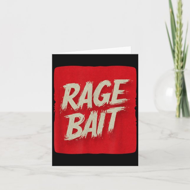 Cool Red Rage Bait Costume Card (Front)