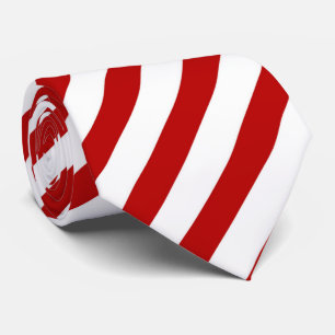 cool red white stripe pattern tiled  tie