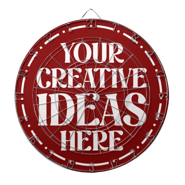 Cool, refined, modern & playful dartboard (Front)