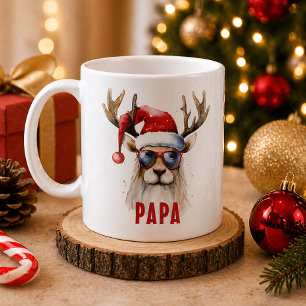 Cool Reindeer Personalized Holiday Mug