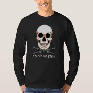 Cool Respect The Reeds Marching Band Clarinet Play T-Shirt