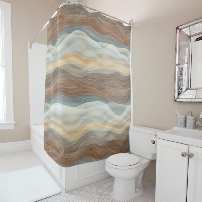 Cool Retro Abstract Artistic Waves Pattern (In Situ)