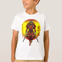Cool Retro Armored Samurai with 2 Katanas