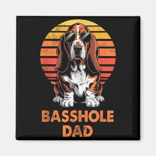 Cool Retro Bet Hound Dad Funny Vintage Dog Owner  Magnet