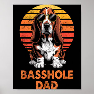 Cool Retro Bet Hound Dad Funny Vintage Dog Owner Poster