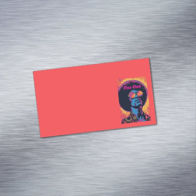 Cool/Retro Business Card Magnet (In Situ)