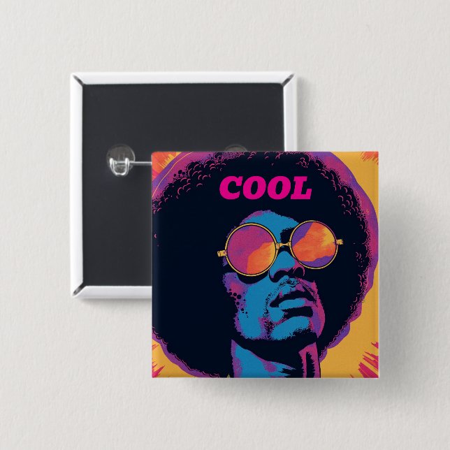 Cool/Retro Button (Front & Back)