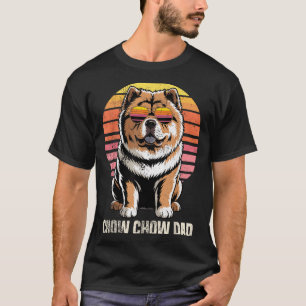 Cool Retro Chow Chow Dad Funny Vintage Dog Owner T-Shirt