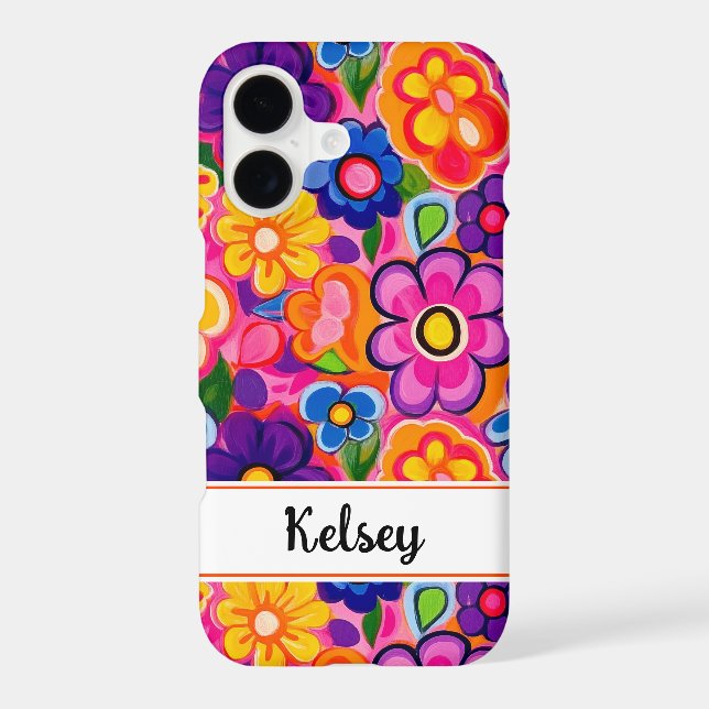 Cool Retro Floral Personalized (Back)