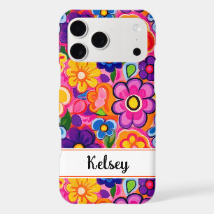 Cool Retro Floral Personalized