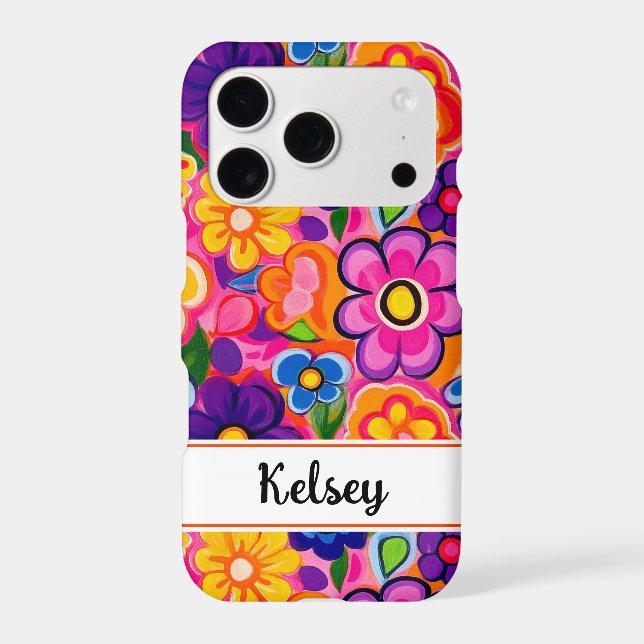 Cool Retro Floral Personalized (Back)