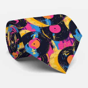 Cool retro graffiti pattern tiled tie