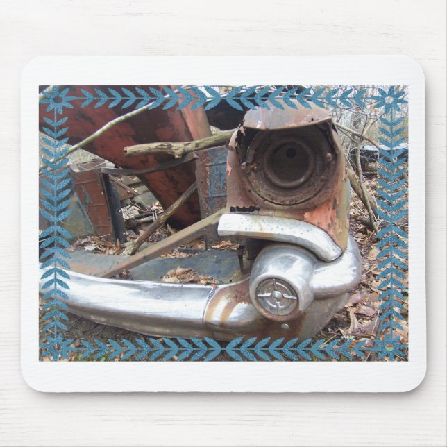 Cool Retro Junk Car Mouse Pad (Front)