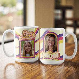 Cool Retro Mom Quote Typography Photo Mother's Day Coffee Mug