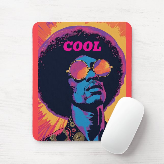 Cool/Retro Mouse Pad (With Mouse)