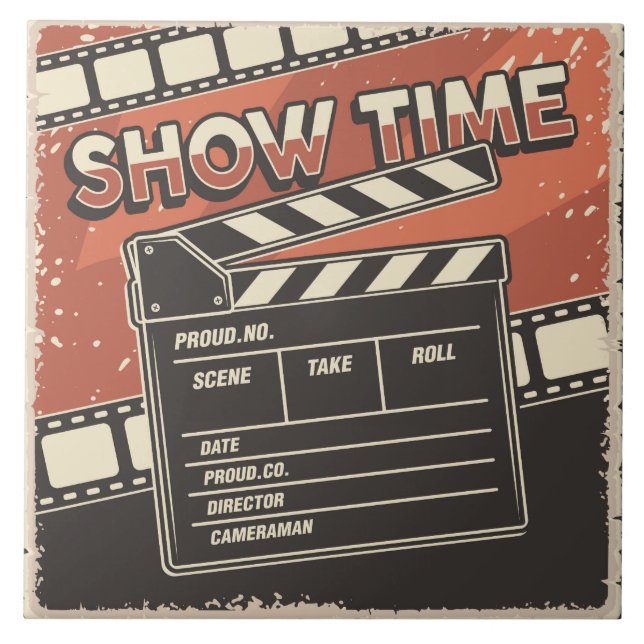 Cool retro movie theatre  tile (Front)