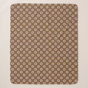Cool Retro Pattern Sherpa Blanket