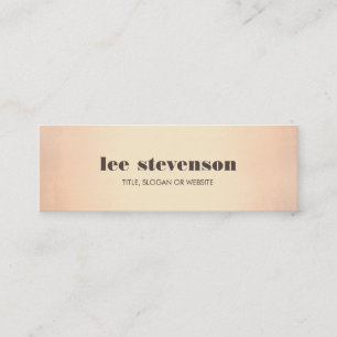 Cool Retro Rose Gold (no shine) Mini Business Card