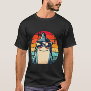 Cool Retro Shark in Sunglasses 70s 80s 90s Funny S T-Shirt