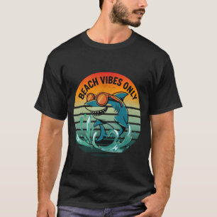 Cool Retro Shark with Sunglasses – Beach Vibes Onl T-Shirt