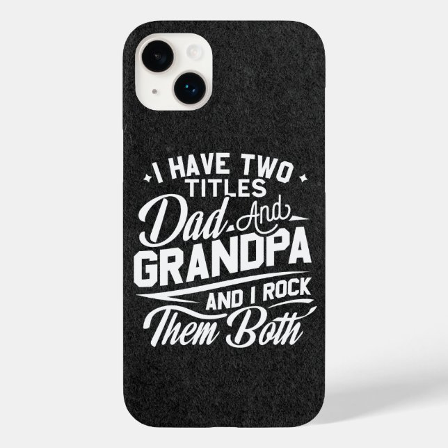 Cool Retro Style Gift for New Grandpas  Case-Mate iPhone Case (Back)