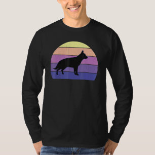 Cool Retro Sunset German Shepherds Great Dog Owner T-Shirt