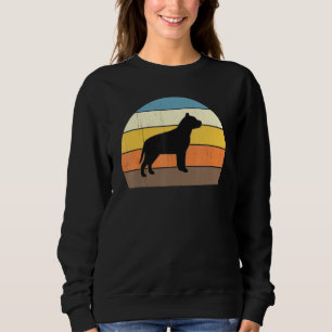 Cool Retro Sunset Pit Bulls - Great Pitbull Owner Sweatshirt