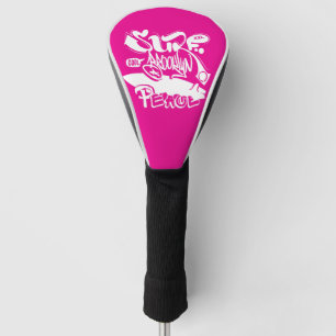 Cool Retro Surf Brooklyn Peace  Golf Head Cover