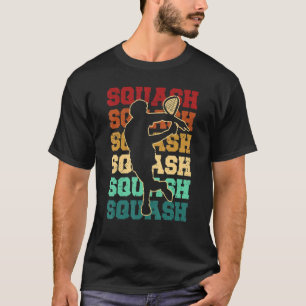 Cool Retro Text Silhouette Squash 1 T-Shirt