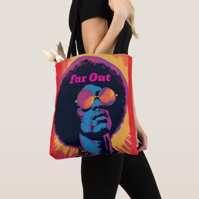 Cool/Retro Tote Bag (Close Up)