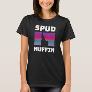Cool Retro Travel Idaho Vacation Potatoes Spud Muf T-Shirt