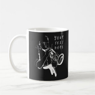 Cool Retro Trumpeter Custom Name (名入れ・カスタム対応) Coffee Mug