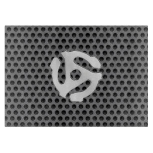 COOL Retro Vintage Silver Chrome Like 45 spacer DJ Cutting Board