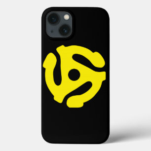 COOL Retro Vintage Yellow 45 spacer DJ iPhone 13 Case