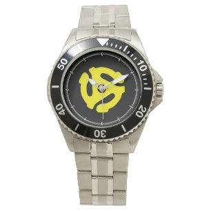 COOL Retro Yellow 45 spacer DJ Watch