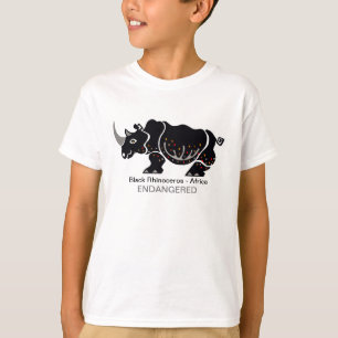 Cool  RHINOCEROS - Endangered animal graphic- T-Shirt