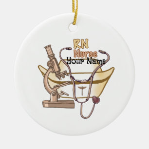 Cool RN nurse Ceramic Ornament