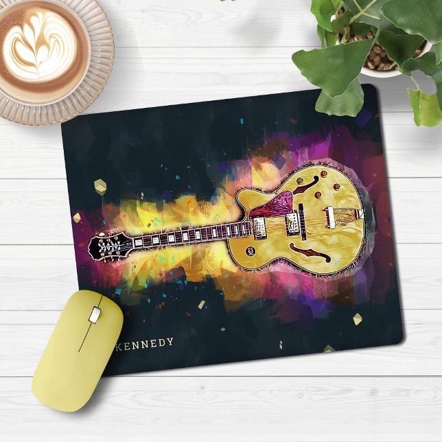 Cool Rock and Roll Band Guitar Art Mouse Pad (Cool Rock and Roll Band Guitar Art Mouse Pad)