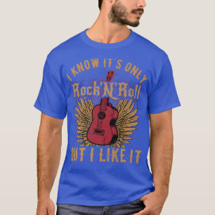 Cool Rock And Roll Music Musical Guitar Design For T-Shirt