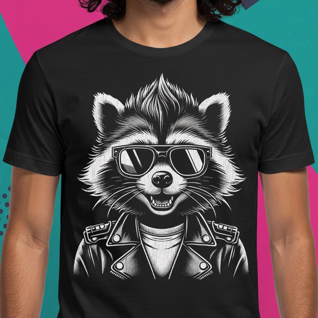 Cool Rock and Roll Racoon T-Shirt (Creator Uploaded)