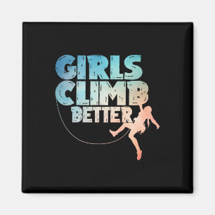 Cool Rock Climber Art For Women Girls Indoor Rock Magnet