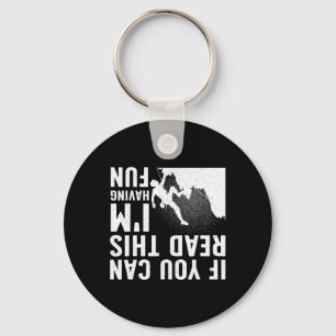 Cool Rock Climbing For Men Women Mountain Climber Keychain
