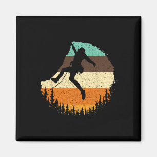 Cool Rock Climbing For Men Women Mountain Climber Magnet