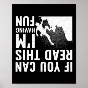 Cool Rock Climbing For Men Women Mountain Climber Poster