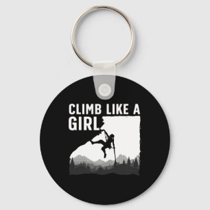 Cool Rock Climbing For Women Girls Mountain Rock C Keychain