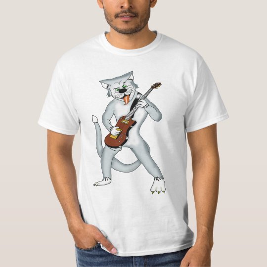 Cool rockabilly cat t-shirt