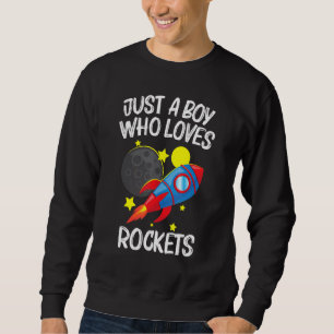 Cool Rocket For Boys Men Kids Rockets Space Ship S Sweatshirt