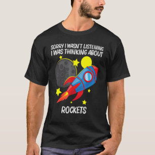 Cool Rocket For Men Women Kids Rockets Space Ship  T-Shirt
