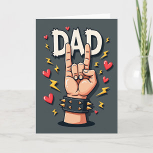 Cool Rockin Dads Day Card